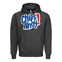 Charcoal Heather chips ahoy snack Zipper Hoodie - PixelFlow