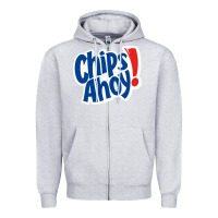 Heather Grey chips ahoy snack Zipper Hoodie - PixelFlow