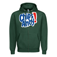 Sports Green chips ahoy snack Zipper Hoodie - PixelFlow