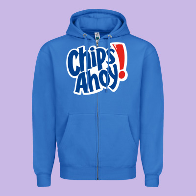 Chips Ahoy Snack Zipper Hoodie Designed By Pixelflow