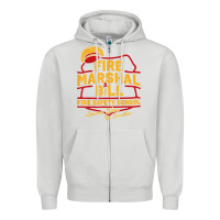 Dove Grey fire marshal bill fire safety school funny firefighter t shirt Zipper Hoodie - PixelFlow