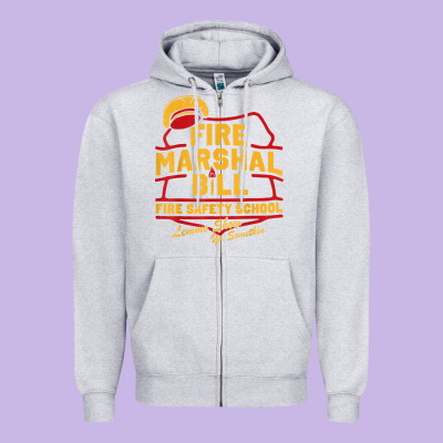Fire Marshal Bill Fire Safety School Funny Firefighter T Shirt Zipper Hoodie Designed By Pixelflow