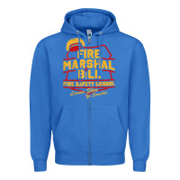 True Royal fire marshal bill fire safety school funny firefighter t shirt Zipper Hoodie - PixelFlow