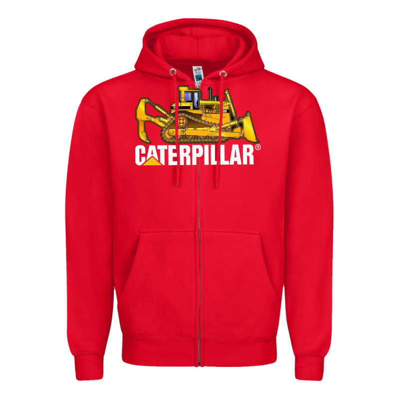 Bulldozercat 2 Zipper Hoodie by PixelFlow | Teevron