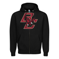 Black boston college eagl3s Zipper Hoodie - SnappyArt