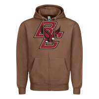 Chestnut boston college eagl3s Zipper Hoodie - SnappyArt