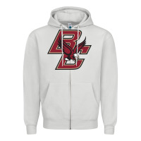 Dove Grey boston college eagl3s Zipper Hoodie - SnappyArt