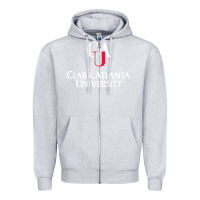 Heather Grey clark atlanta university Zipper Hoodie - SnappyArt