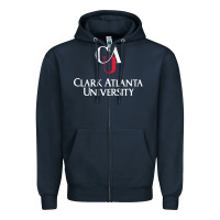 Navy clark atlanta university Zipper Hoodie - SnappyArt