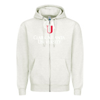 Oatmeal Heather clark atlanta university Zipper Hoodie - SnappyArt