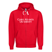 Red clark atlanta university Zipper Hoodie - SnappyArt