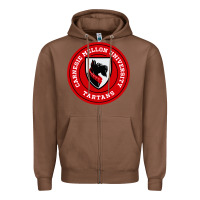 Chestnut carnegie mellon tartans Zipper Hoodie - SnappyArt