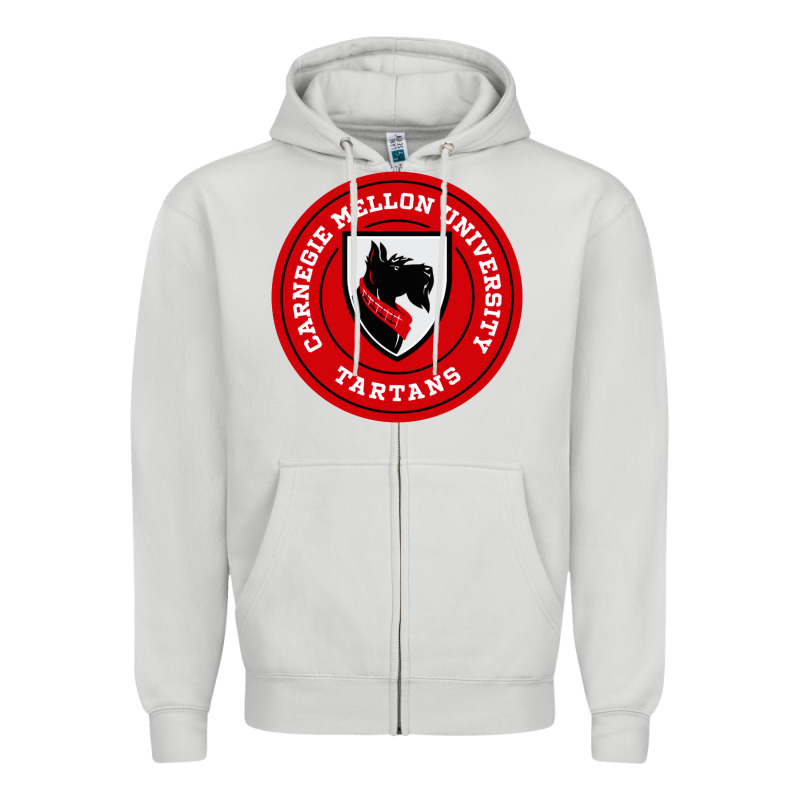 Carnegie Mellon Tartans Zipper Hoodie by SnappyArt | Teevron