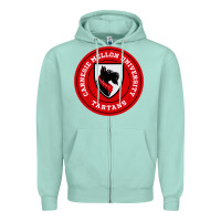 Seafoam carnegie mellon tartans Zipper Hoodie - SnappyArt