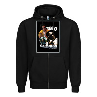 Black tego calderon Zipper Hoodie - SnappyArt