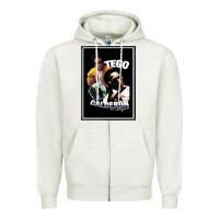 Oatmeal Heather tego calderon Zipper Hoodie - SnappyArt
