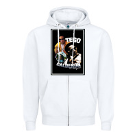 White tego calderon Zipper Hoodie - SnappyArt