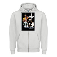 Dove Grey tego calderon Zipper Hoodie - SnappyArt