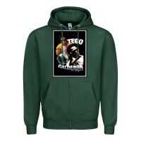 Sports Green tego calderon Zipper Hoodie - SnappyArt