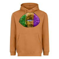 Meerkat mardi gras kiss Heavyweight Hoodie - RanaPortraitStore