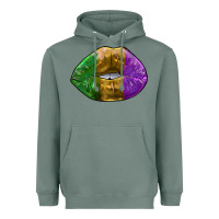 Sage mardi gras kiss Heavyweight Hoodie - RanaPortraitStore