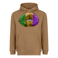 Toasted Coconut mardi gras kiss Heavyweight Hoodie - RanaPortraitStore