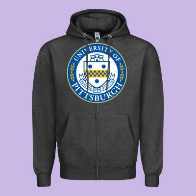 The-university-of-pittsburgh Zipper Hoodie Designed By Snappyart