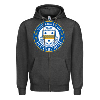 Charcoal Heather the-university-of-pittsburgh Zipper Hoodie - SnappyArt