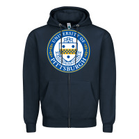 Navy the-university-of-pittsburgh Zipper Hoodie - SnappyArt