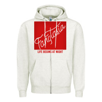 Oatmeal Heather fangtasia Zipper Hoodie - SnappyArt