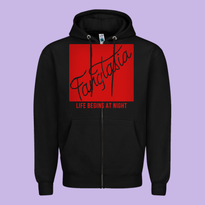 Fangtasia Zipper Hoodie Designed By Snappyart