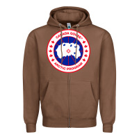 Chestnut canada goose Zipper Hoodie - SnappyArt