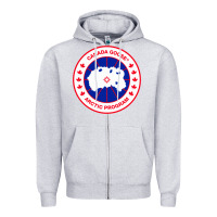 Heather Grey canada goose Zipper Hoodie - SnappyArt