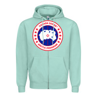 Seafoam canada goose Zipper Hoodie - SnappyArt