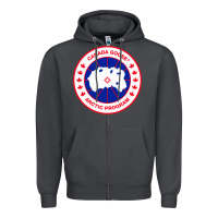 Smoke canada goose Zipper Hoodie - SnappyArt