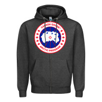 Charcoal Heather canada goose Zipper Hoodie - SnappyArt