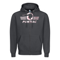 Pontiac Distressed Zipper Hoodie | Teevron