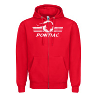 Red pontiac distressed Zipper Hoodie - SnappyArt