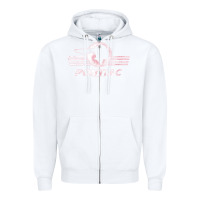White pontiac distressed Zipper Hoodie - SnappyArt