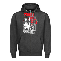 Charcoal Heather Thrill Kill Kults, Thrill Kill Kults vintage, Thrill Kill Kults art, T Zipper Hoodie - SnappyArt