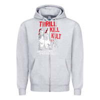 Heather Grey Thrill Kill Kults, Thrill Kill Kults vintage, Thrill Kill Kults art, T Zipper Hoodie - SnappyArt