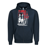 Navy Thrill Kill Kults, Thrill Kill Kults vintage, Thrill Kill Kults art, T Zipper Hoodie - SnappyArt