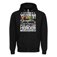 Black VietNam Veteran daughter Most People Never Meet Their Heroes Zipper Hoodie - SnappyArt