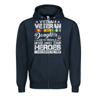 Navy VietNam Veteran daughter Most People Never Meet Their Heroes Zipper Hoodie - SnappyArt