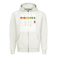 Oatmeal Heather VietNam Veteran daughter Most People Never Meet Their Heroes Zipper Hoodie - SnappyArt