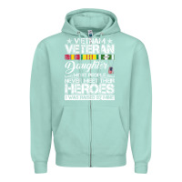 Seafoam VietNam Veteran daughter Most People Never Meet Their Heroes Zipper Hoodie - SnappyArt