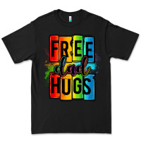 Black free dad hugs Premium Tee - OliviaCreatesArt