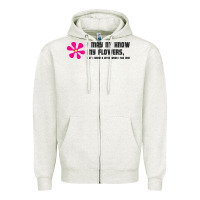 Oatmeal Heather i may not know my flowers  t shirt Zipper Hoodie - SnappyArt