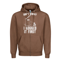 Chestnut lumberjack don't worry i hugged it first lumberjack wood cutter logger Zipper Hoodie - SnappyArt
