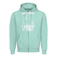 Seafoam lumberjack don't worry i hugged it first lumberjack wood cutter logger Zipper Hoodie - SnappyArt